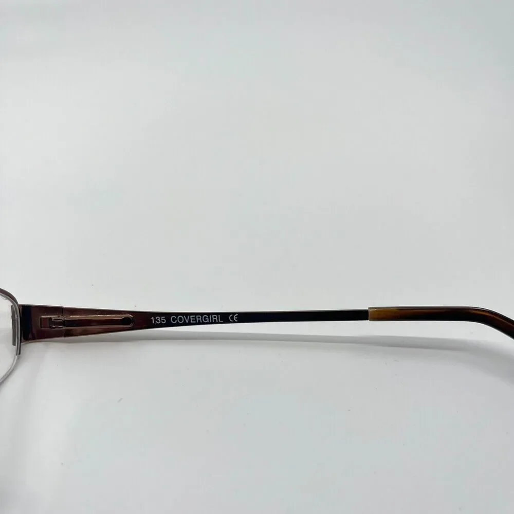CoverGirl Womens Eyeglasses Frame‎ Brown CG384 52-18-135 H6732
